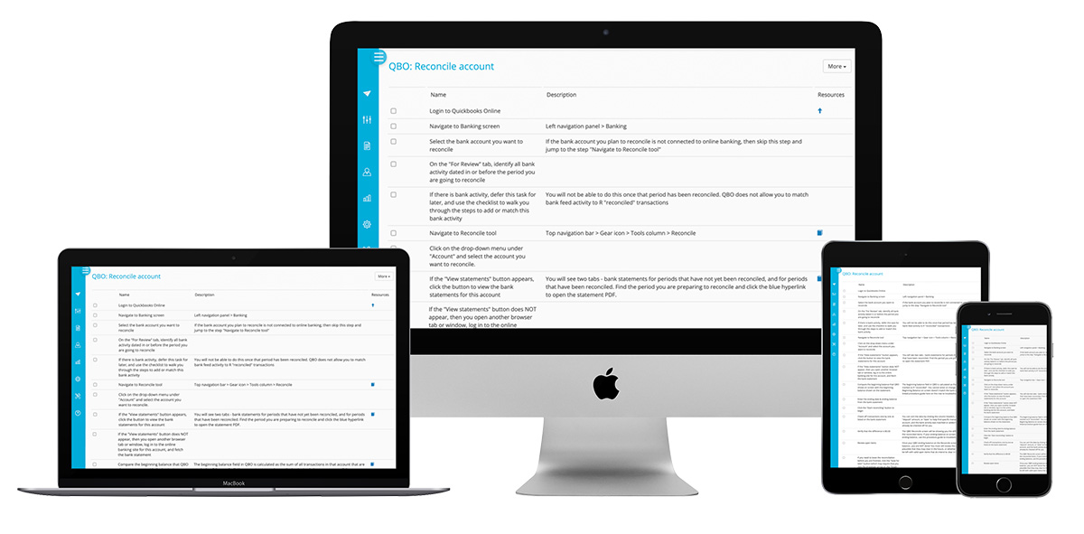 Accounting Workflow Interactive Checklists